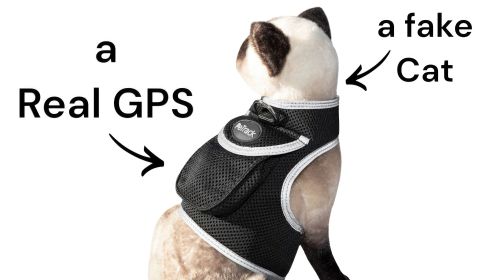Realtime Cat Dog Tracker GPS Detailed Location Surveillance System Rechargeable Size:M