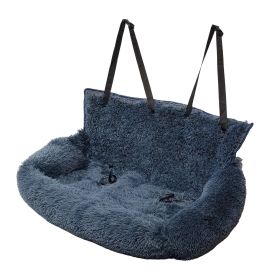 Booster Car Seat With Seatbelt, Washable & Comfy Pet Car Travel Bed (Color: DarkGrey, size: Xl)